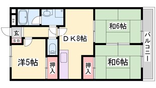 土山ヤングコーポの物件間取画像